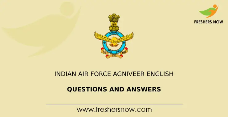 Indian Air Force Agniveer English Questions And Answers