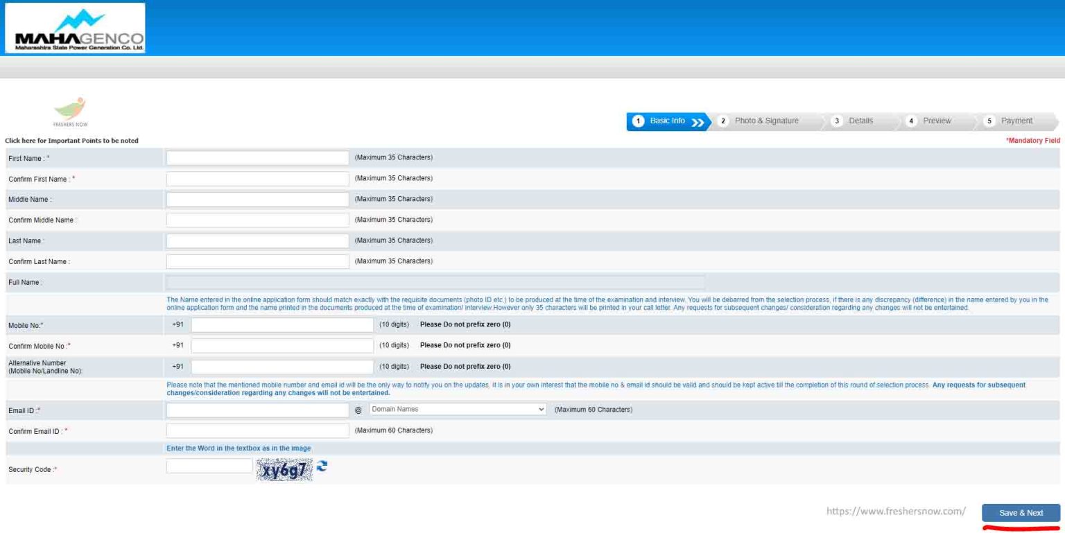 How To Fill Mahagenco Ae Je Online Application Form