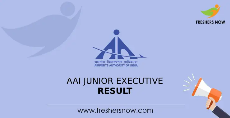 AAI Junior Executive Result 2024 Out Cut Off Marks Merit List