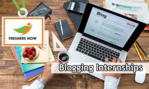 Blogging Internships 2025 For Freshers and Students