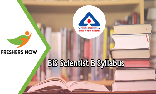 BIS Scientist B Syllabus