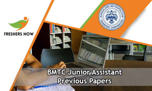 BMTC Junior Assistant Previous Papers