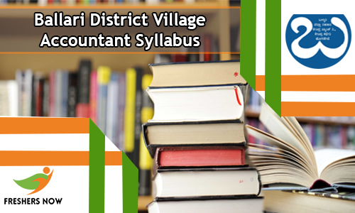 Ballari District Village Accountant Syllabus