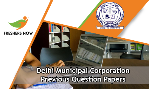Delhi Municipal Corporation Previous Question Papers