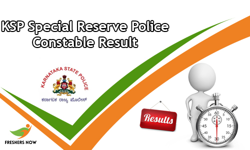 KSP Special Reserve Police Constable Result