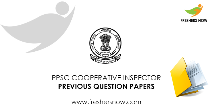 PPSC Cooperative Inspector Previous Question Papers PDF