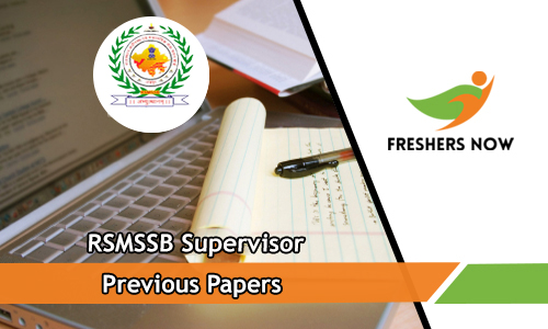 RSMSSB Supervisor Previous Papers