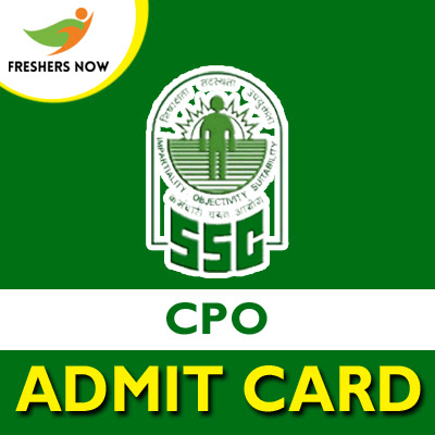 SSC CPO Admit Card 2019