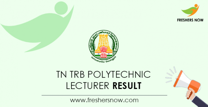 TN-TRB-Polytechnic-Lecturer-Result