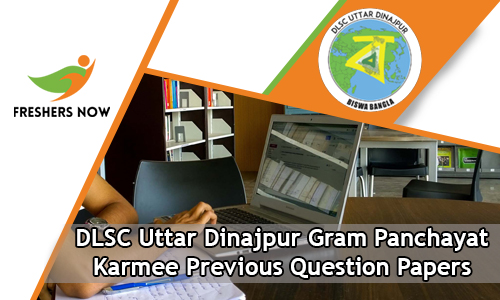 DLSC Uttar Dinajpur Gram Panchayat Karmee Previous Question Papers
