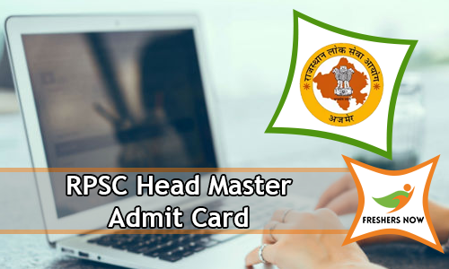RPSC Head Master Admit Card