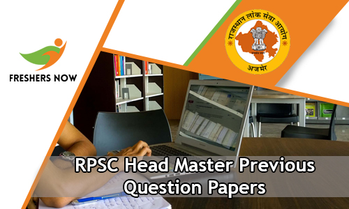 RPSC Head Master Previous Question Papers