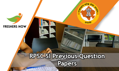 RPSC SI Previous Question Papers