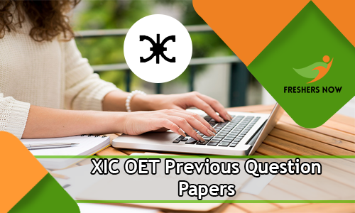XIC OET Previous Question Papers