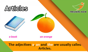 Articles - English Questions and Answers Quiz Online Test - FreshersNow.Com