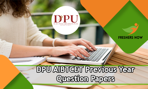 DPU AIBTCET Previous Year Question Papers