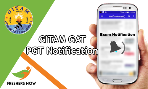 GITAM GAT PGT Notification