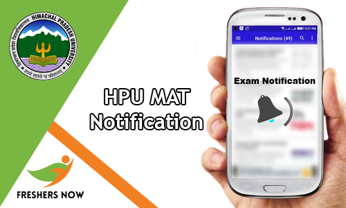 Hpu Mat Notification 2019 Exam Date Online Application Form