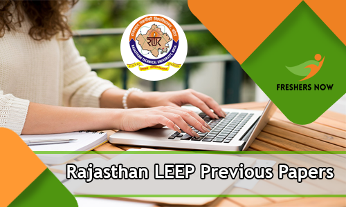 Rajasthan LEEP Previous Papers