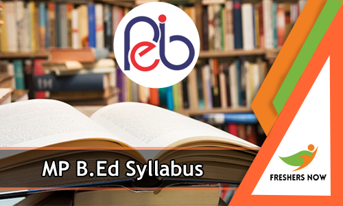 MP B.Ed Syllabus