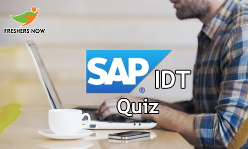 SAP IDT Quiz