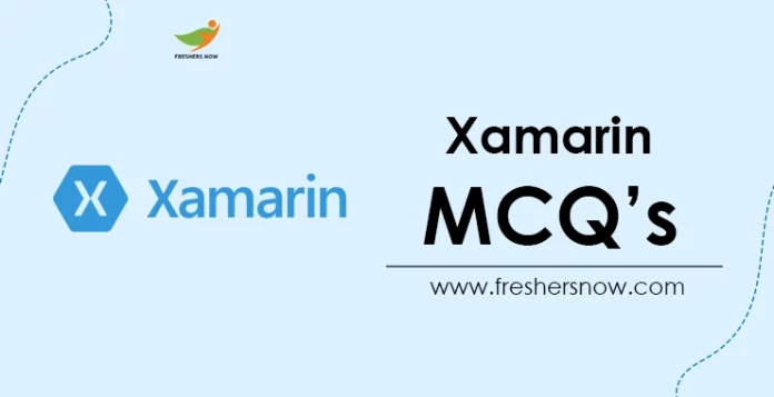 Xamarin MCQ's