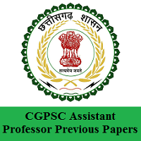 CGPSC Assistant Professor Previous Papers