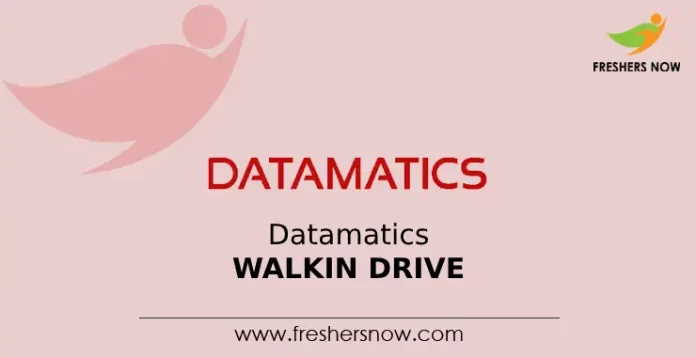 Datamatics Walkin Drive