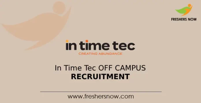 In Time Tec Off Campus Recruitment