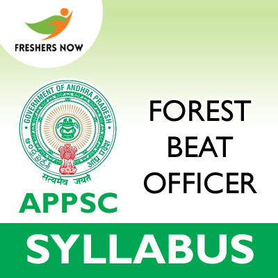 APPSC Forest Beat Officer Syllabus 2019