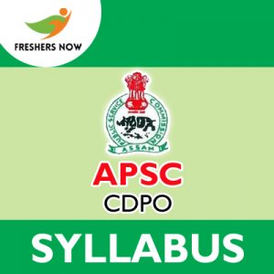 APSC CDPO Syllabus 2019