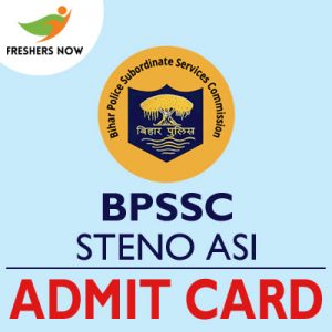 BPSSC Steno ASI Admit Card