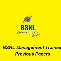 BSNL Management Trainee Previous Papers