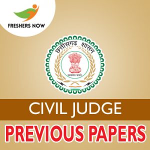 CGPSC Civil Judge Previous Papers
