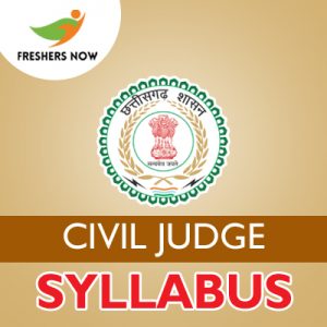 CGPSC Civil Judge Syllabus 2019