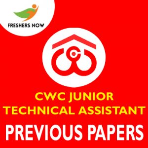 CWC Junior Technical Assistant Previous Papers