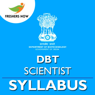 DBT Scientist 'C' Syllabus 2019