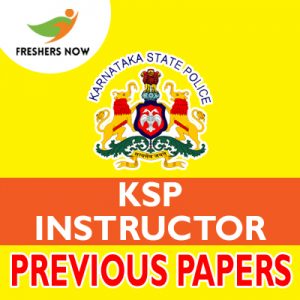 KSP Instructor Previous Papers