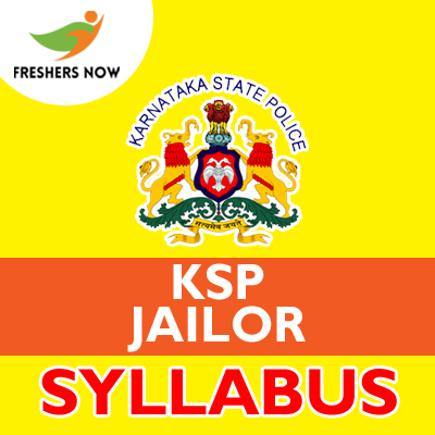 KSP Jailor Syllabus 2019