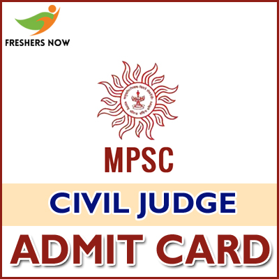 MPSC Civil Judge Admit Card