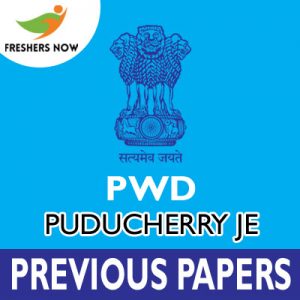 PWD Puducherry JE Previous Papers