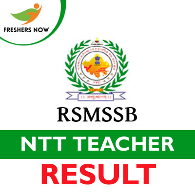 RSMSSB NTT Teacher Result 2019