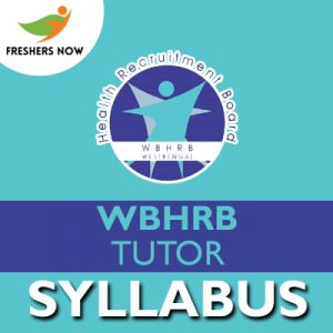 WBHRB Tutor Syllabus 2019
