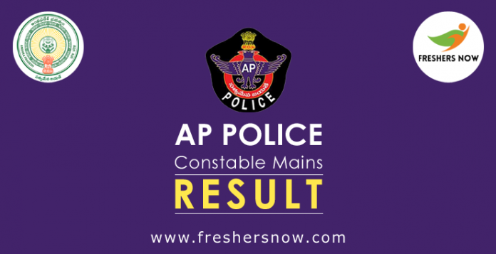 AP Police Constable Mains Result 2019