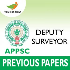APPSC Deputy Surveyor Previous Papers