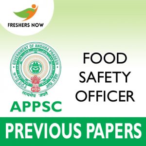 APPSC Food Safety Officer Previous Papers 2019