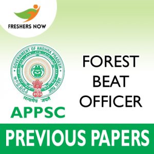 APPSC Forest Beat Officer Previous Papers