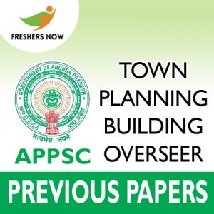 APPSC Town Planning Building Overseer Previous Papers