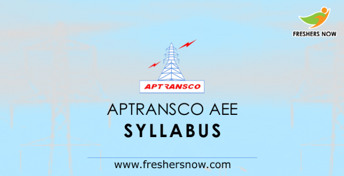 APTRANSCO AEE Syllabus 2019