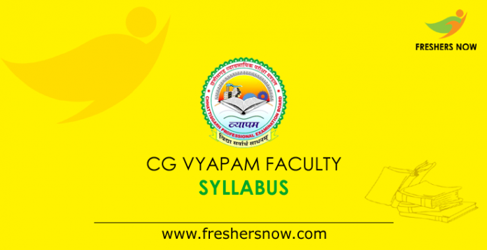 CG Vyapam Faculty Syllabus 2019